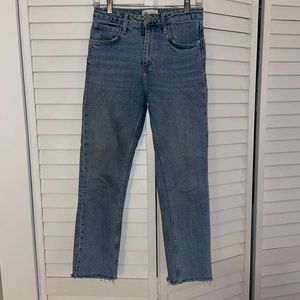 Zara Straight leg faded Denim Jeans